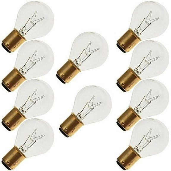 Industrial Performance 15S11/3DC 75V, 15 Watt, S11, Bayonet (BA15D) Base Light Bulb (10 Bulbs)