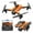 Orange, variant on Orange Drone With 1080P Hd Fpv Camera Optical Flow Positioning Altitude Hold Headless Mode 4-Way Obstacle Avoidance Wifi Transmission And Built-In Battery For Kids Adults Aerial Photograph