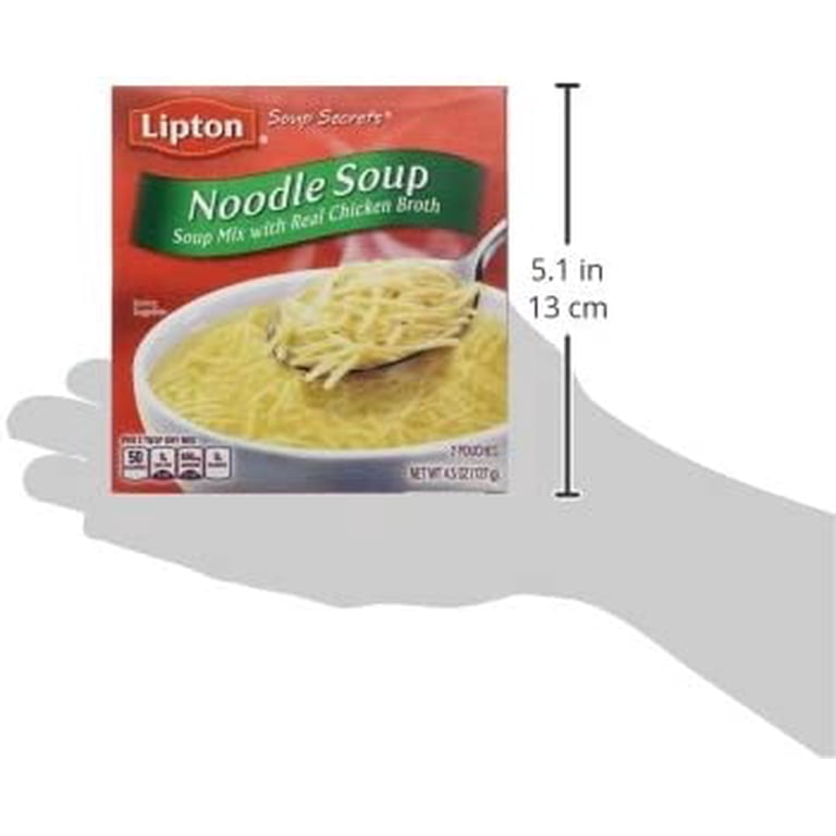 Lipton Noodle Soup Mix, 2 Packet Box, 5 Package Pack - Walmart.com