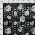 thumbnail image 3 of oneOone Velvet Black Fabric Geometric Fabric For Sewing Printed Craft Fabric By The Yard 58 Inch Wide-PU, 3 of 7