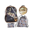 thumbnail image 6 of The Mandalorian Grogu Baby Yoda This Is The Way 5 Piece 16" Backpack Lunch Bag Mega Set, 6 of 7
