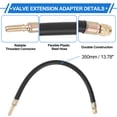 thumbnail image 3 of 1 Juego de Extensión de Válvula de Neumático de Cobre de 180 Grados con Extensión de Vástago de Válvula de Neumático de Plástico Flexible de 350 mm para Coche, Motocicleta, RV, Camión, Bicicleta, 3 of 6