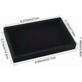 thumbnail image 2 of Velvet Jewelry Tray Black Stackable Showcase Jewelry Display Stand Drawer Removable Cosmetic Holder Jewelry Organizer Storage for DIY Earring Necklaces Pendants Bracelet Ring 8.94" x 5.7" x 1.1", 2 of 7