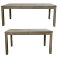 thumbnail image 2 of Saunders 6PC Extendable Dining Table Set Server USB 4 Chairs  Brown Acacia Wood, 2 of 2