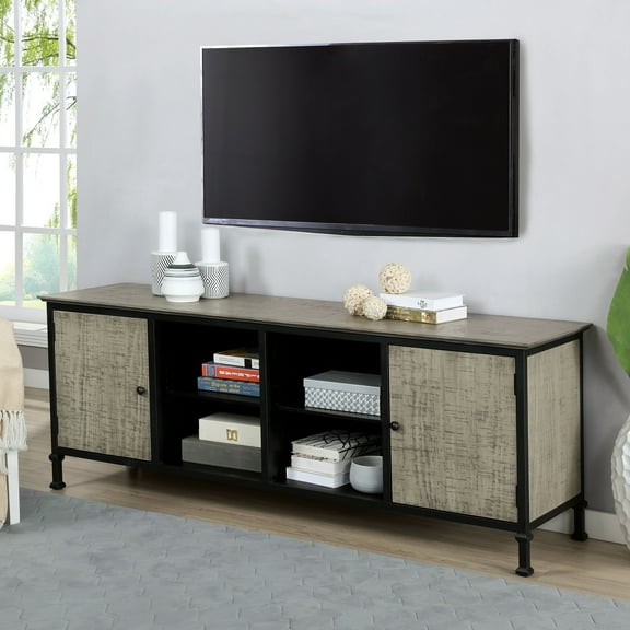 Furniture of America Madine TV Stand for TVs up to 80", Gray