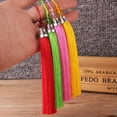 thumbnail image 2 of U8MO 4.7'' Hi-Q Rayon Ice Silk Metal Cap Tassel Trim Pendant Jewelry DIY Tassels-3# army green, 2 of 8