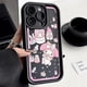 thumbnail image 3 of Kawaii Kuromi Anime para iPhone 15 14 13 12 11 Pro Max XS Max X XR 7 8 Plus 6S 5S caja de teléfono con escalera de ojos líquidos, 3 of 5
