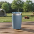 thumbnail image 2 of Ozark Trail 12oz Ceramic Lined Blue Stainless Steel Insulated Travel Tumbler with Slider Lid, 2 of 16