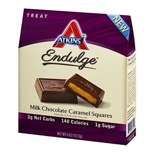 Atkins Endulge Pieces Milk Chocolate Caramel Squares 5 oz 1 Case