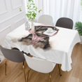 thumbnail image 5 of JSTEL Schnauzer Dog Puppy Table Cloth Rectangle 60 x 108 Inch Tablecloth Anti Wrinkle Table Cover for Dining Kitchen Parties, 5 of 6