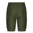 thumbnail image 3 of Mens Baggy Cargo Shorts Corduroy Casual Elastic Waist Lightweight Outdoor Hiking Work Short, 3 of 4