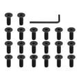 thumbnail image 1 of 1/4-20 x 3/4 Inch Flat Head Socket Cap Screws Hex Socket Drive Machine Screws UNC Coarse Full Thread Black 20 Pcs, 1 of 7