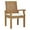 Natural White, variant on Modway Marina Outdoor Patio Teak Dining Armchair in Natural White