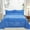 Palace Blue, variant on Home Soft Things 4 Piece Tatami Quilted Faux Fur Bedspread - Burnt Orange - Oversize King (120" x 120")