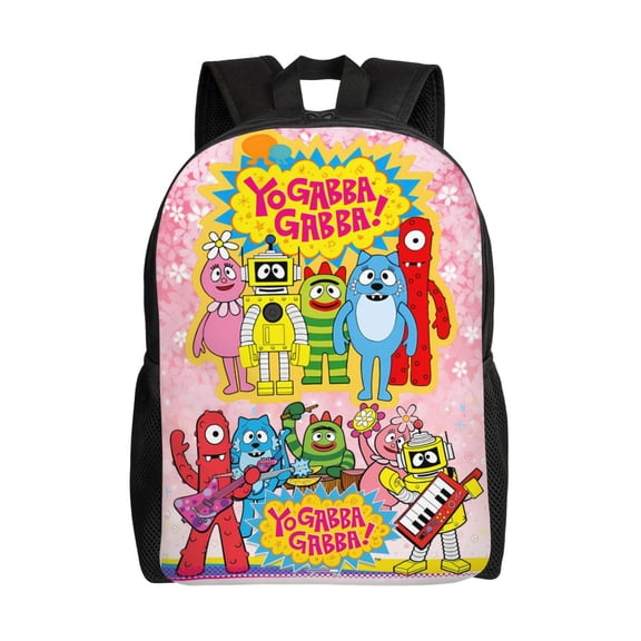 Yo Ga-Bba Cartoon Gab-Baland Backpack,3d Print Laptop Backpack Lightweight Casual Daypack Bookbag Multi-Function Travel Backpack