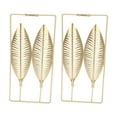 thumbnail image 3 of CNMF Gold Wall Decor,Wall Art Sculpture,2Pcs Gold Wall Sculptures Metal Wall Decor With Frame For Living Room Bedroom Office Study, 3 of 13