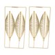 thumbnail image 1 of Decoración de pared BuyWeek con plumas doradas 2 piezas escultura de pared dorada, 1 of 12