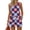 Red; White; Blue; Dark Blue; Sky Blue; Orange; Multicolor; Deep Red, variant on JULMCOMO American Flag Two Piece Sets for Women Adjustable Waisted Summer Short Sets Red White Blue Sleeveless Tank Top Casual Patriotic Clothes with Pockets Deep Red 3XL