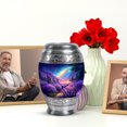 thumbnail image 6 of JAGASY Lavender Grass Urn for Adult Remains - Keepsake Purple Cremation Urns for Human Ashes Men & Women - Small Blue Galaxy Urns for for Memorial Tribute - 3 Inch, 6 of 7