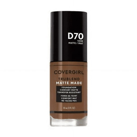 Covergirl Trublend Matte Made Liquid Foundation, D70 Cappuccino (Pack of 2)