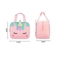 thumbnail image 2 of Unicorn Lunch Box,Insulated Pink Girls Lunch Box Toddler Lunch Bag Cartoon Portable Thermal Bag Reusable Thermal Lunch Suitcase Suitable for Students in Kindergarten To Keep Warm During Picnics, 2 of 5