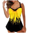 thumbnail image 2 of Summer Savings! TAGOLD Plus Size Summer Swimsuit for Women,Women Bikini Print Strappy Back Set Two Piece Swimsuits Swimdress Swimwear, 2 of 3