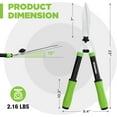 thumbnail image 2 of Hedge She  , 23'' Manual Hedge Trimmers with Chrome Plated Steel Blade & Ergonomic Handle, Home Garden Pruner Hedge Clippers Perfect for Trimming Borders, Boxwood, and Tall Bushes, 2 of 7