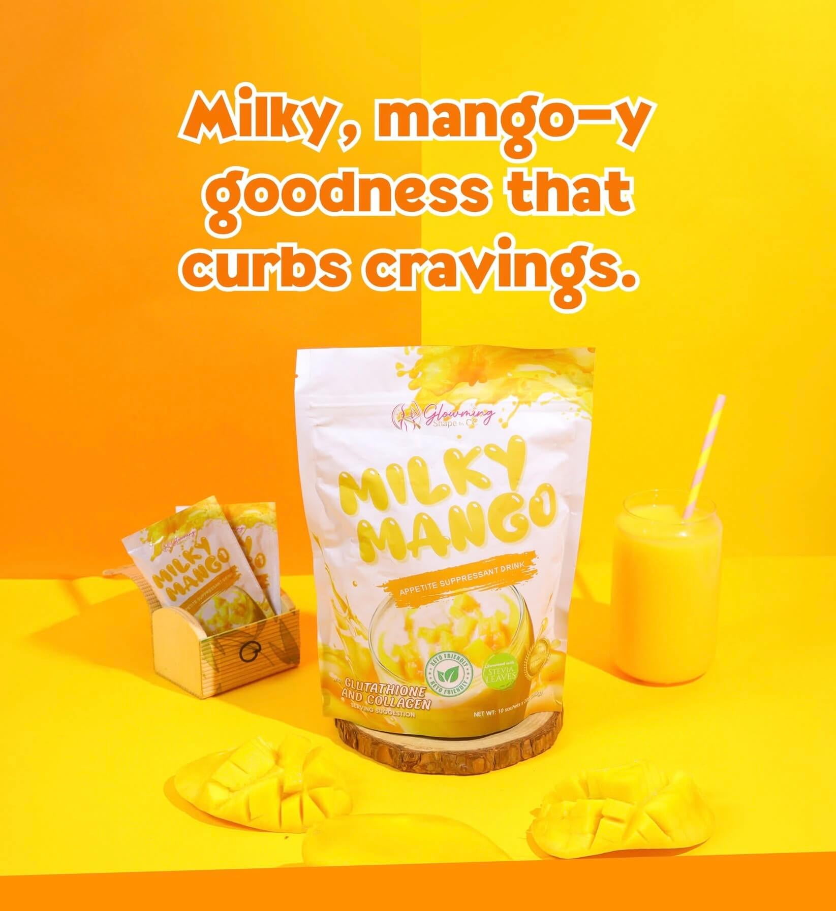 Cris Cosmetics Milky Mango Glutathione and Collagen Drink 10 Sachets