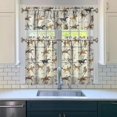 thumbnail image 3 of Kitchen Curtains 36 Inch Short - 3 Panel Set, Cute Horse Pony Print, Rod Pocket Window Curtain, 100% Polyester for Farmhouse, Retro Rural Kitchen, Easy Wash, 3 of 6