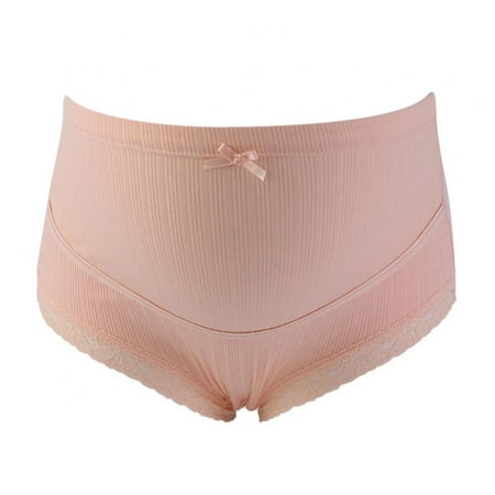 

Maternity Panties Pregnant Briefs Women Briefs Cotton Panties High Waist Panties Ribbed Bow Panties Postpartum Belly Support Briefs Adjustable Waist Belt Panties
