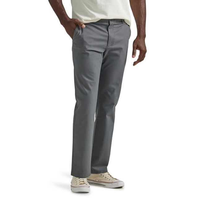 Pantalón Lee Extreme Motion, parte delantera plana, delgado, recto, para hombre, gris