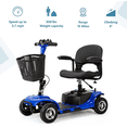 thumbnail image 3 of Morrean 4 Wheels Mobility Scooter for Seniors, Electric Powered Wheelchair Device for Travel, All Terrain Motorized Scooters with 300 lbs, Blue, 3 of 14
