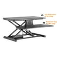 thumbnail image 4 of 31.5" Electric Height Adjustable Standing Desk Converter, Ergonomic One-Touch Button Computer Desk Ergo Riser ADR Fits Single/Dual Monitor - Black, 4 of 9