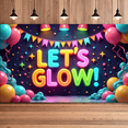 thumbnail image 2 of Neon Theme Glow Party Banner Colorful Design for Dance Party Indoor Event Celebration, 2 of 7
