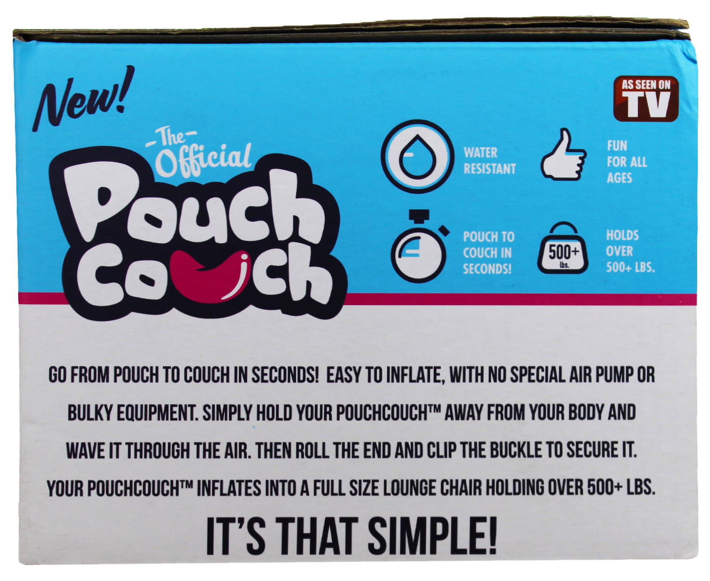 Pouch Couch Outdoor Inflateable Seating Cushion, Blue