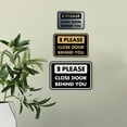 thumbnail image 3 of Classic Framed Please Close Door Behind You Sign (Blue) - Small, 3 of 5