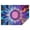 Colorful Tie Dye-2, variant on Blue Tie Dye Mandala Pattern Rectangle Tablecloth 60"x84",Waterproof Polyester Rectangle Table Cloth, Wipeable Spillproof Polyester Tablecloth for Dining, Camping, Indoor and Outdoor