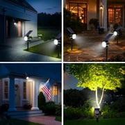 DAYBETTER Solar Lights Outdoor,800LM 6500K Solar Spotlights for Yard Garden Lawn Patio Tree,White