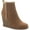 TAN MC, variant on Sun + Stone Womens Camillia F Faux Suede Ankle Wedge Boots