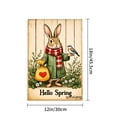 thumbnail image 4 of Amhnf Hello Spring Bunny With Bird And Heart Bag Garden Flag For Home Outdoor Garden Yard Decor 12x18 inch, 4 of 5