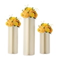 thumbnail image 2 of 3 PCs Wedding Paper Cardboard Flower Stand White Flower Stand Party Decoration Dessert Table Cylinder Display Rack, 2 of 13