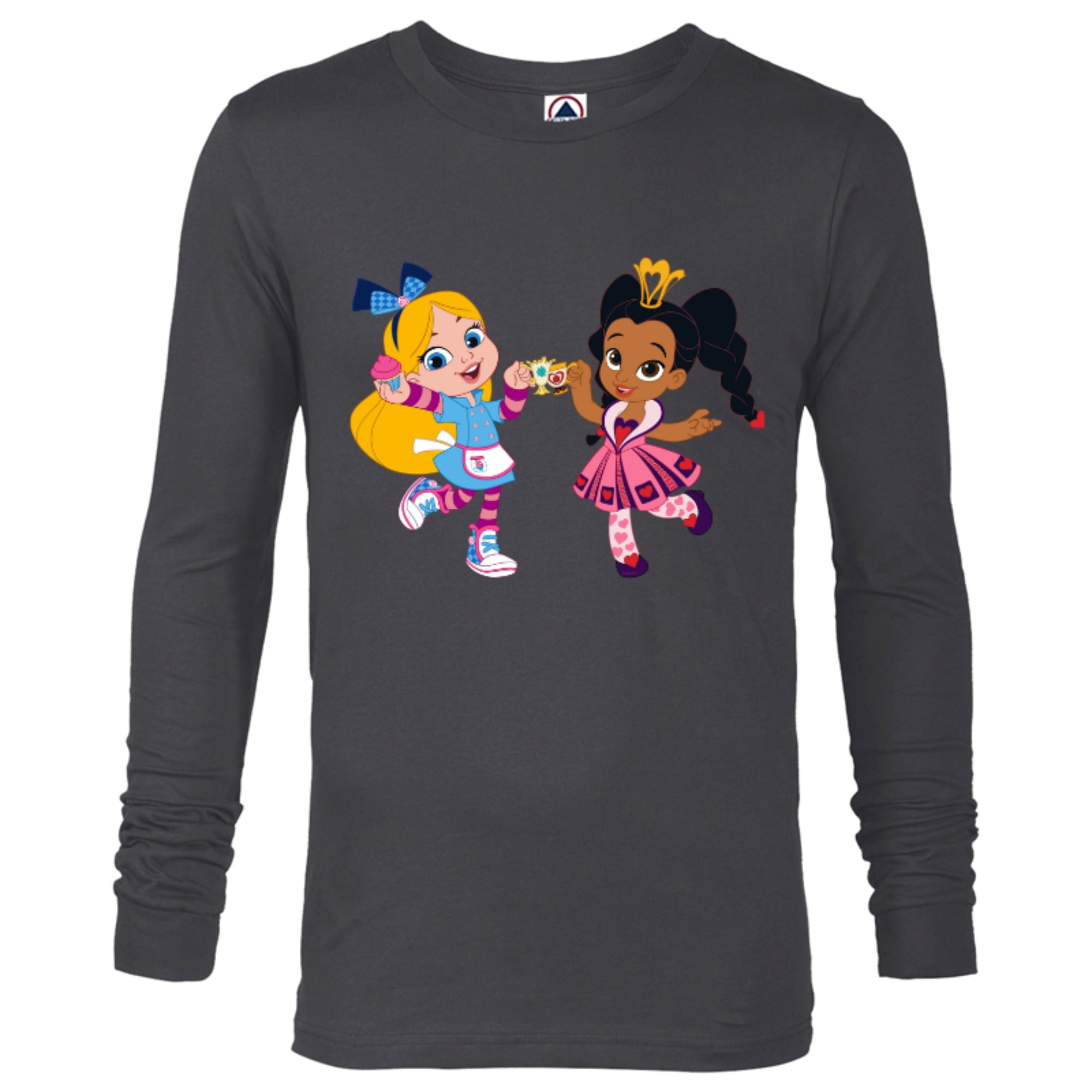 Disney Alice S Wonderland Bakery Alice And Princess Rosa Long Sleeve T Shirt For Men Customized Black Walmart Com