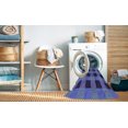 thumbnail image 2 of Ahgly Company Machine Washable Indoor Round Transitional Blue Area Rugs, 3' Round, 2 of 7