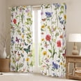 thumbnail image 2 of Erosebridal Colorful Flowers Black Out Curtains for Girls, Chic Butterfly Curtains Pack of 2 (42x63 Each), 2 of 6