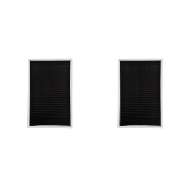 Injueey Window Blinds Privacy Blackout Drape with Car Non-woven Sun Indoor Reusable Curtain Fabric String Shade Balcony Apartment Negro 90x180cm 2piezas