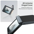 thumbnail image 3 of Allytechgroup Screen Protector Case for Samsung Galaxy Z Flip 5, Matte Slim Hinge Protection Anti-Scratch Full Body Shockproof Bumper Rugged Phone Case Cover for Galaxy Z Flip 5, Black, 3 of 9