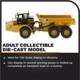 thumbnail image 3 of Diecast Masters 1:50 Caterpillar 745 Articulated Dump Truck | High Line Series Cat Trucks & Construction Equipment | 1:50 Scale Model Diecast Collectible | Diecast Masters Model 85528, 3 of 8