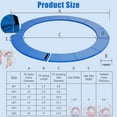 thumbnail image 3 of Goplus 8FT Trampoline Spring Cover with Split Design Waterproof Surface EPE Foam Padding Blue, 3 of 10