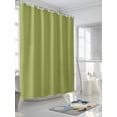 thumbnail image 3 of Sage Green Shower Curtain, Olive Solid Color Waterproof Shower Curtain Set with 12 Hooks Lightweight Washable Fabric Shower Curtains for Bathroom 72x78 Inches, 3 of 6
