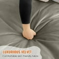 thumbnail image 2 of Baxluxe 4FT Bean Bag Chair: Bean Bag with Velvet Cover, Fluffy and Comfy Bean Bag Chairs for Adults and Kids, Bean Bag Sofa Filled with High-Density Sponge for Gaming (Dark Grey), 2 of 7